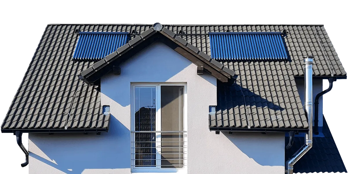 Dom so solárnymi kolektormi